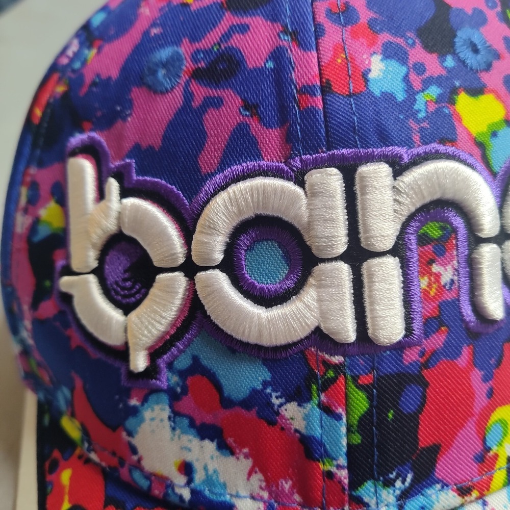 BANG ENERGY DRINK Men One Size Multicolor Paint Abstract Light Up Snapback‎ Cap - Picture 3 of 15